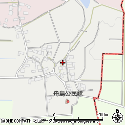 熊本県熊本市北区植木町舟島187周辺の地図