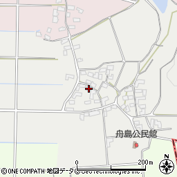 熊本県熊本市北区植木町舟島265周辺の地図