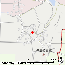 熊本県熊本市北区植木町舟島250周辺の地図