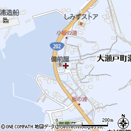 長崎県西海市大瀬戸町瀬戸板浦郷816周辺の地図