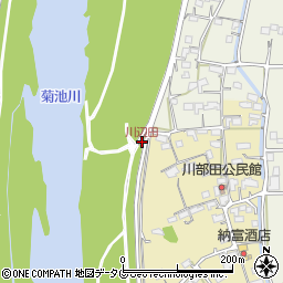 川辺田周辺の地図