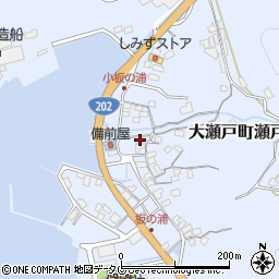 長崎県西海市大瀬戸町瀬戸板浦郷832周辺の地図