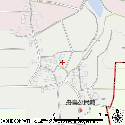 熊本県熊本市北区植木町舟島252周辺の地図