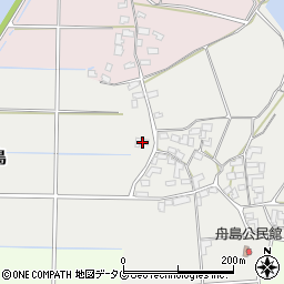 熊本県熊本市北区植木町舟島242周辺の地図