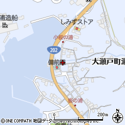 長崎県西海市大瀬戸町瀬戸板浦郷808周辺の地図