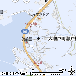 長崎県西海市大瀬戸町瀬戸板浦郷835周辺の地図