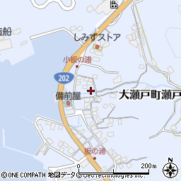 長崎県西海市大瀬戸町瀬戸板浦郷824周辺の地図