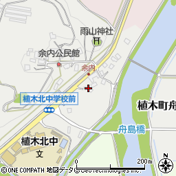 熊本県熊本市北区植木町舟島434周辺の地図