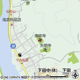 南宗寺周辺の地図
