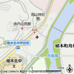 熊本県熊本市北区植木町舟島435周辺の地図