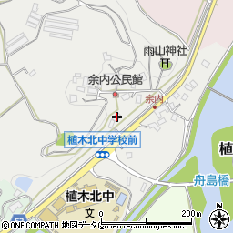 熊本県熊本市北区植木町舟島511周辺の地図