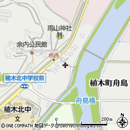 熊本県熊本市北区植木町舟島436周辺の地図