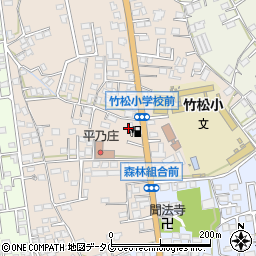 金子石油株式会社　竹松給油所周辺の地図