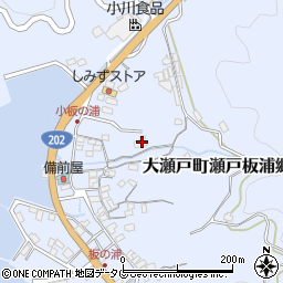 長崎県西海市大瀬戸町瀬戸板浦郷778周辺の地図