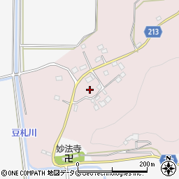 熊本県阿蘇市一の宮町中坂梨周辺の地図
