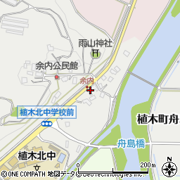 熊本県熊本市北区植木町舟島433周辺の地図