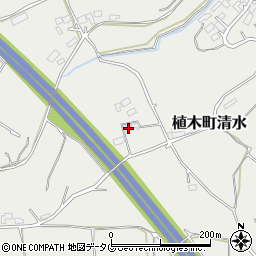 熊本県熊本市北区植木町清水2484周辺の地図