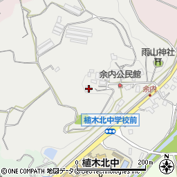 熊本県熊本市北区植木町舟島596周辺の地図