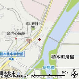 熊本県熊本市北区植木町舟島388周辺の地図