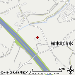 熊本県熊本市北区植木町清水2497周辺の地図