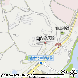 熊本県熊本市北区植木町舟島592周辺の地図