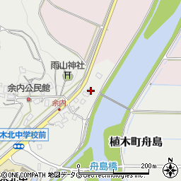 熊本県熊本市北区植木町舟島387周辺の地図