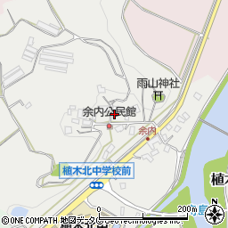 熊本県熊本市北区植木町舟島426周辺の地図