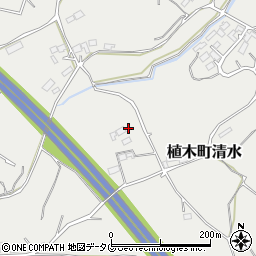 熊本県熊本市北区植木町清水2499周辺の地図