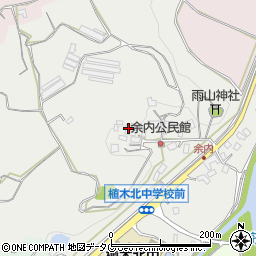 熊本県熊本市北区植木町舟島593周辺の地図
