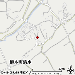 熊本県熊本市北区植木町清水2400周辺の地図