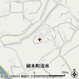 熊本県熊本市北区植木町清水2393周辺の地図