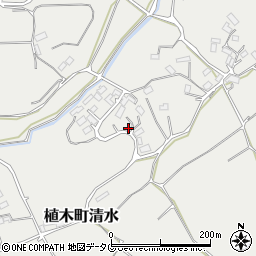 熊本県熊本市北区植木町清水2406周辺の地図