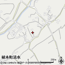 熊本県熊本市北区植木町清水2342周辺の地図