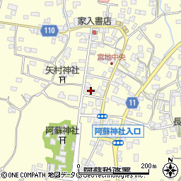 熊本銀行宮地支店周辺の地図