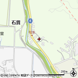 熊本県玉名市石貫4384周辺の地図
