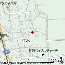 熊本県荒尾市牛水548周辺の地図