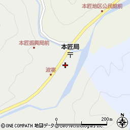 大分県佐伯市本匠大字波寄2662周辺の地図