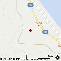大分県佐伯市鶴見大字地松浦92周辺の地図