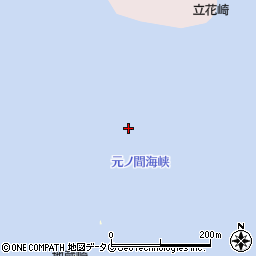 元ノ間海峡周辺の地図