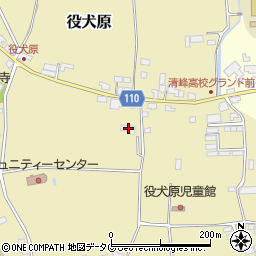 熊本県阿蘇市役犬原381周辺の地図