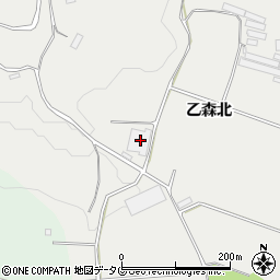 熊本県菊池市乙森北483-1周辺の地図