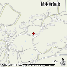 熊本県熊本市北区植木町色出498周辺の地図