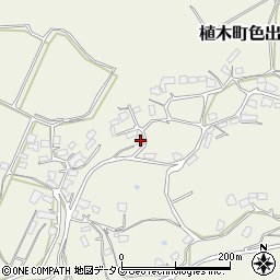 熊本県熊本市北区植木町色出345-1周辺の地図