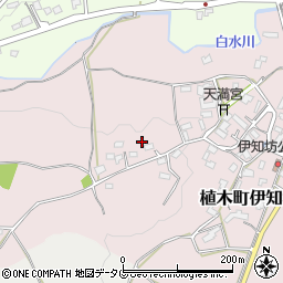 熊本県熊本市北区植木町伊知坊周辺の地図