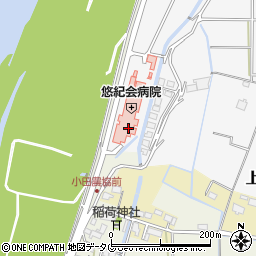 悠紀会病院周辺の地図