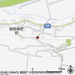 熊本県菊池市木柑子267周辺の地図