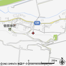 熊本県菊池市木柑子265周辺の地図