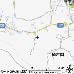 熊本県菊池市植古閑453周辺の地図