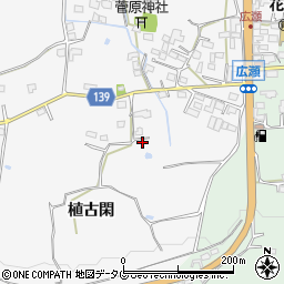熊本県菊池市植古閑433周辺の地図