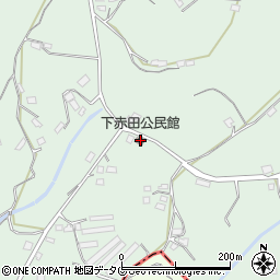 下赤田公民館周辺の地図